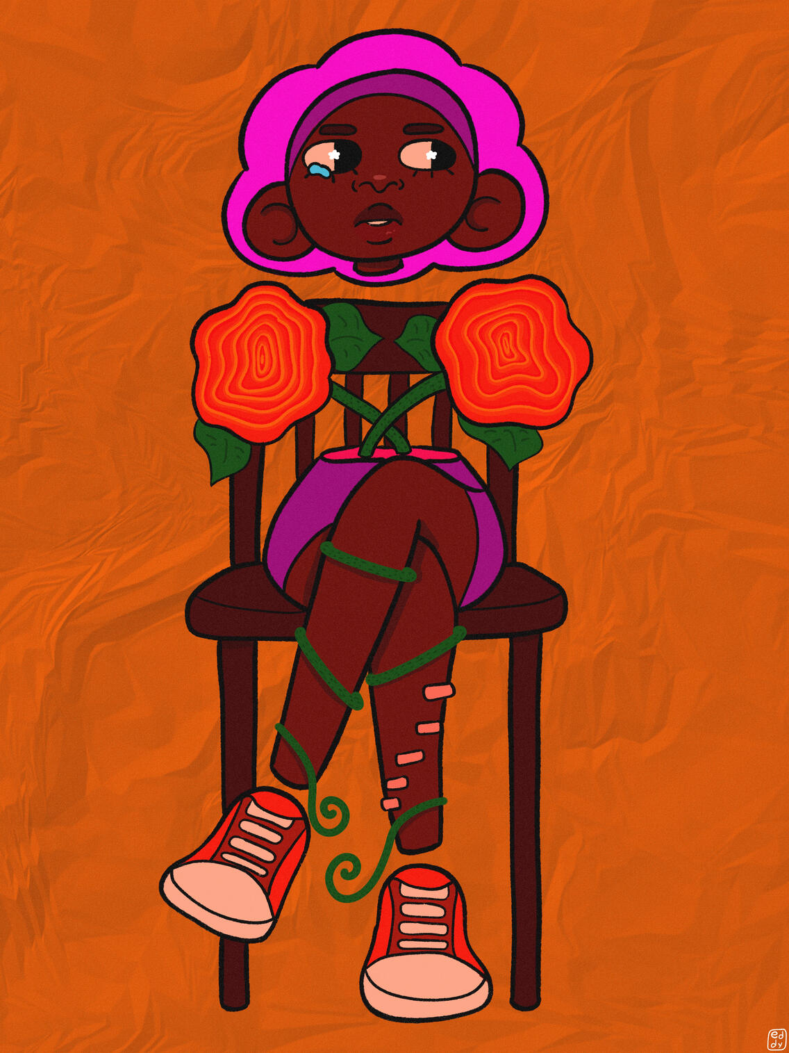 I cant wait till I can sit like this again - Procreate