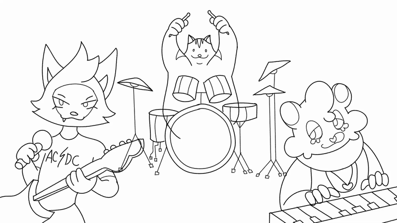 Mew-sical Differences, Shot 3 Clean up - Toon Boom Harmony